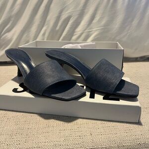 KELSEA LEATHER SANDAL Denim Infinite Blue